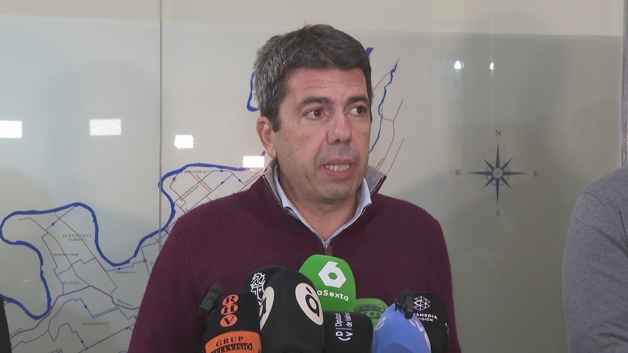 Mazón ve inmoral que el Gobierno "haya planteado" cobrar intereses a afectados por la dana