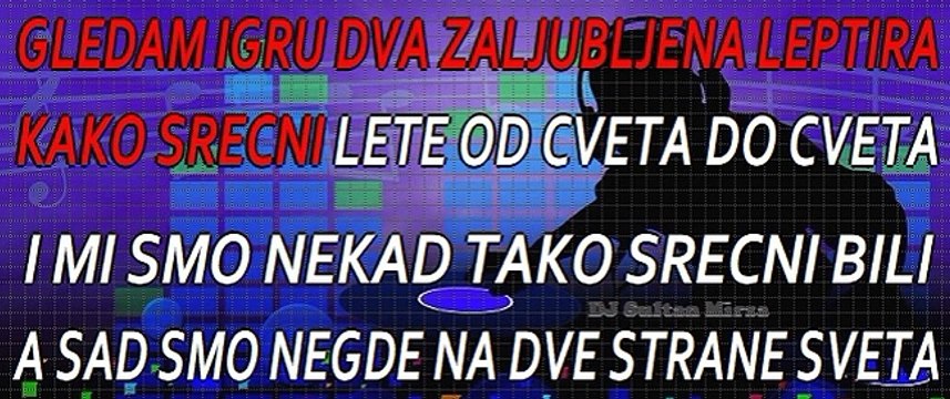 Gde si sada leptirice moja - Kemal Malovčić (uživo karaoke)