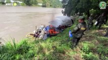 Operativos en el río Cauca Policía destruye maquinaria utilizada en la minería ilegal en el suroeste antioqueño