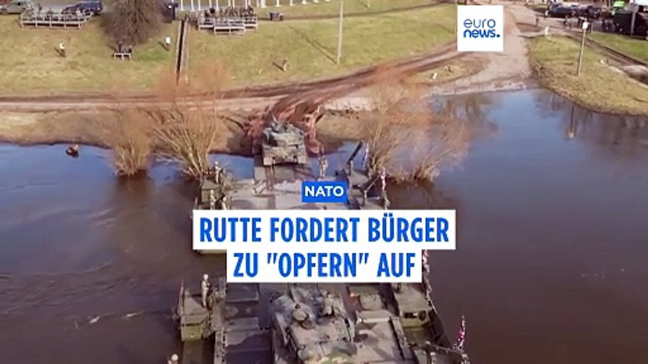 NATO-Chef Rutte: EU-Bürger müssen 'Opfer' für höhere Verteidigungsausgaben bringen
