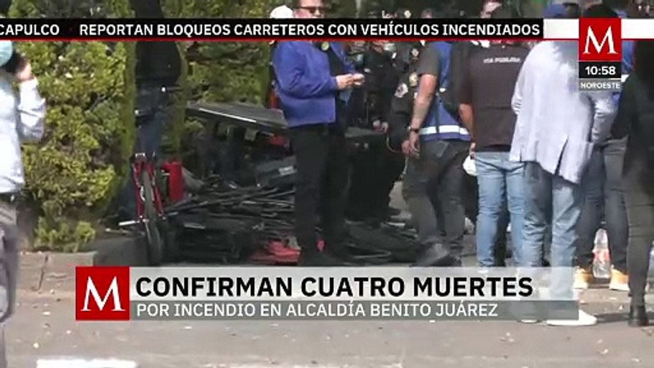Incendio en edificio deja en CdMx cuatro muertos y dos heridos