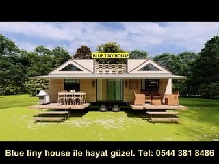 Blue tiny house  siyah ince 2