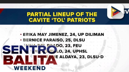 Partial line-up ng Cavite Tol Patriots na lalahok sa Women's Maharlika Pilipinas Basketball League, inilabas na