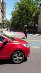 A Colorful Street in Santiago, Chile 🌈🇨🇱