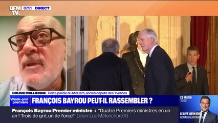 François Bayrou à Matignon: "Si on reste dogme contre dogme, ça ne marchera pas", estime Bruno Millienne (MoDem)