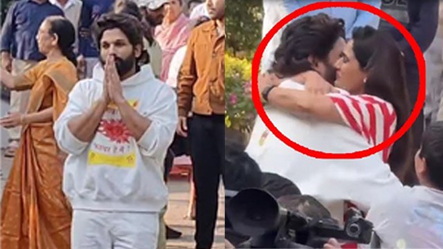 Allu Arjun Meets Wife & Son After Bail Emotional Video Viral, Mother Hug...