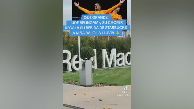 Bellingham es enorme: vean lo que hizo con una niña que pasaba frío en la salida de Valdebebas