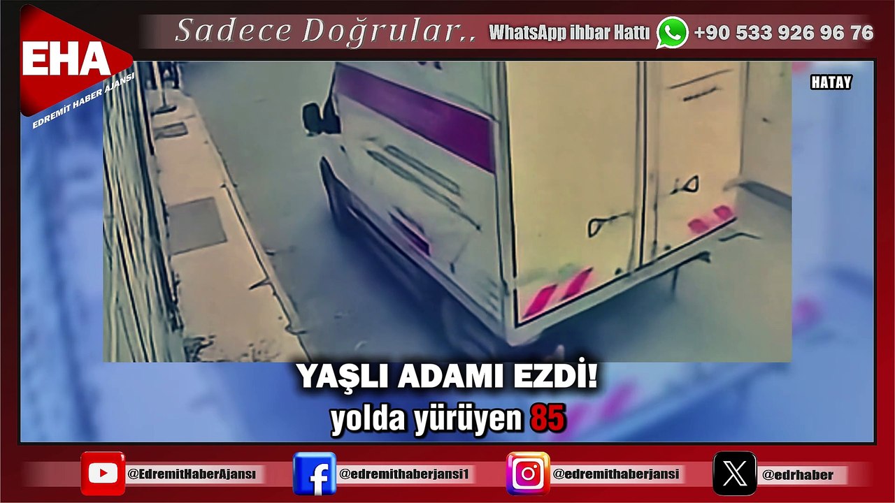 YAŞLI ADAMI EZDİ!