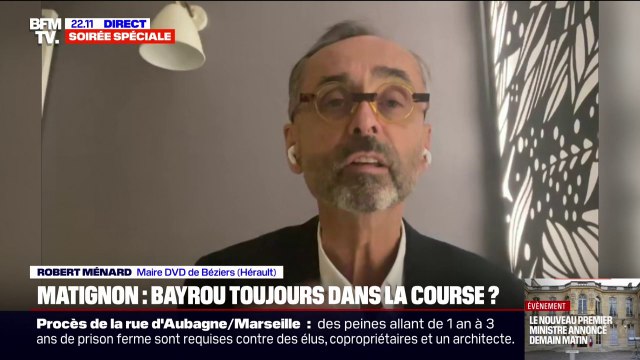 Matignon: Les maires sont les seuls hommes politiques qui sont populaires aujourd'hui , observe Robert Ménard, maire “divers droite de Béziers