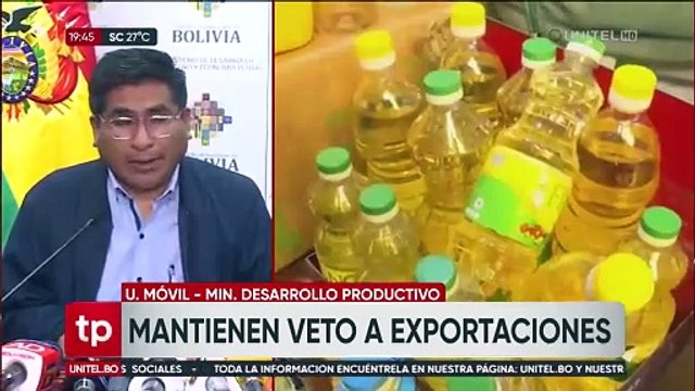 Gobierno advierte que aún falta abastecimiento de aceite en La Paz y pide “mayor esfuerzo” a las industrias
