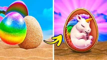 WOW! I Found Ancient Unicorn Egg In The Sand!🦄🥚 *The Most Popular Pet Makeovers And Crafts*