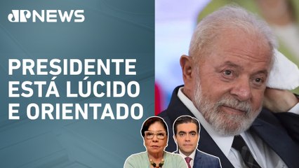 Lula tem dreno retirado da cabeça e segue internado; Dora Kramer e Vilela analisam
