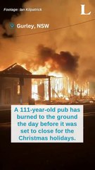 Royal Hotel Gurley burns down in overnight blaze