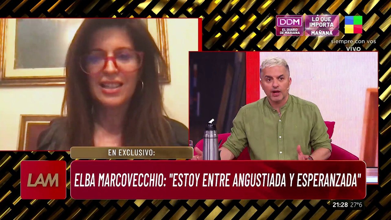 📢 ELBA MARCOVECCHIO, sobre la salud de Jorge Lanata: "No te voy a negar que tengo miedo"
