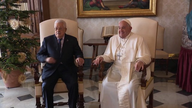 Papa se encontra com o líder palestino Abbas no Vaticano