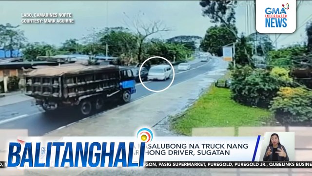 Van, sumalpok sa kasalubong na truck nang mag-overtake; parehong driver, sugatan | Balitanghali