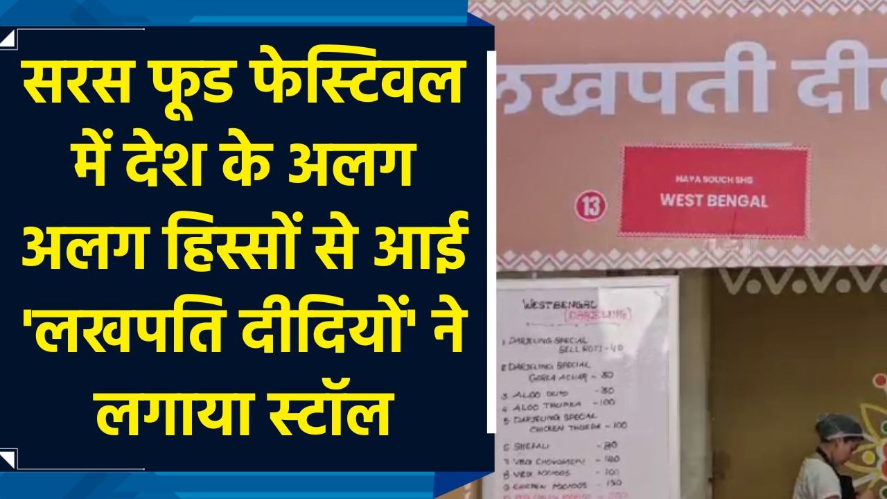 Saras Food Festival में देश के अलग अलग हिस्सों से आई 'Lakhpati Didi' ने लगाया स्टॉल