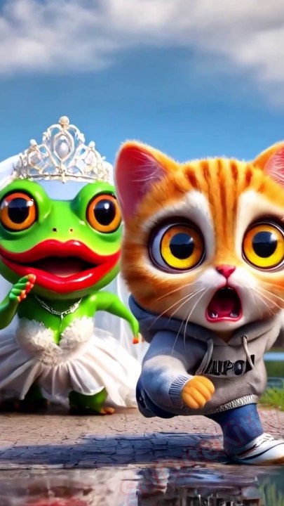 When the Alien Landed… Everything Changed Forever! 🚀✨#socutekitty #aicats