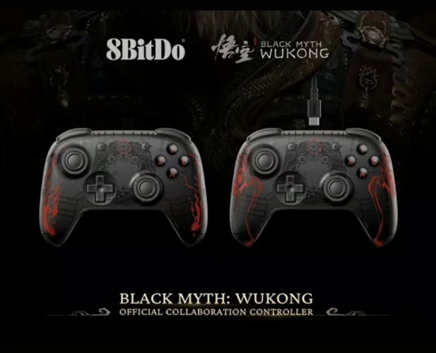 8BitDo Gamepads PC Black Myth Wukong Ultimate 2C Wireless or Wired Gaming Controller