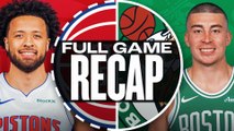 Game Recap: Celtics 123, Pistons 99