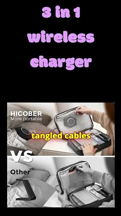 "3-in-1 Foldable Fast Charger for Apple Devices"