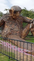Wooden Troll Sculpture in Santiago 🧌🌳🇨🇱