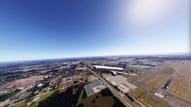Heavenly Takeoff: Airbus House A321 at Orlando International Airport (MCO), Orlando, USA #aviation