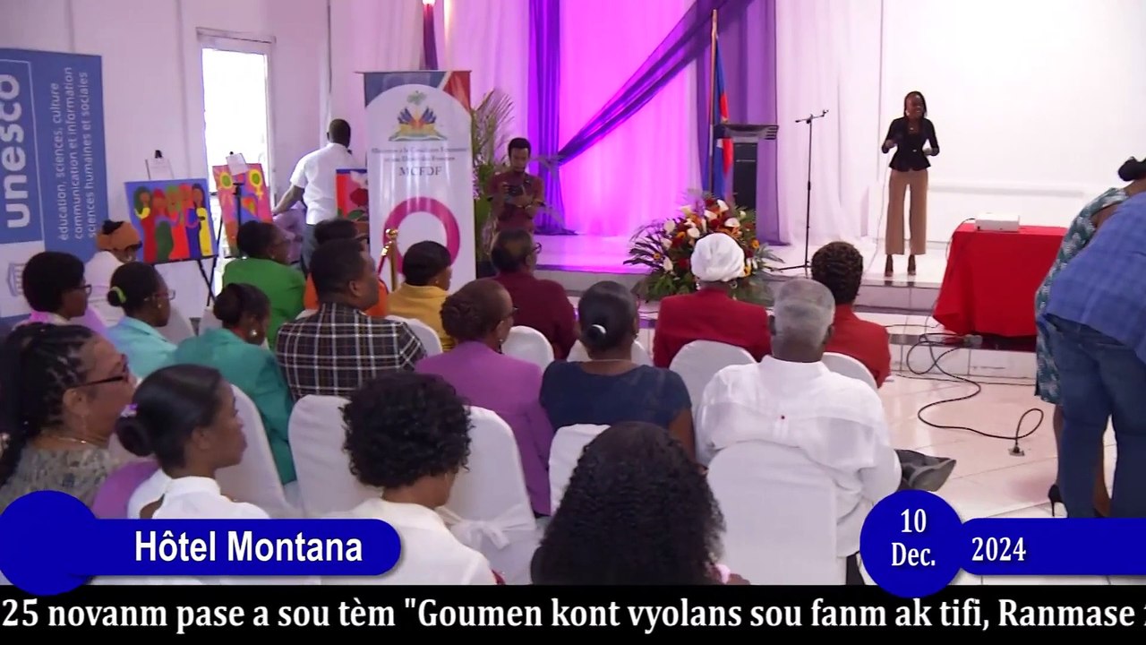 "Ministère à la Condition Féminine" klotire 16 jou aktivis kont vyolans sou fanm ak tifi (2 PART)