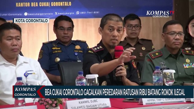 Bea Cukai Gorontalo Gagalkan Peredaran Ratusan Ribu Batang Rokok Ilegal
