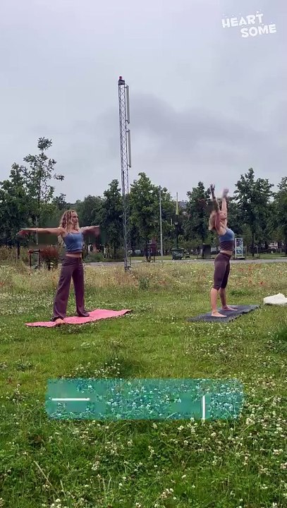 Yoga Gone Wrong | Bestie Tumbles and Laughs It Off!