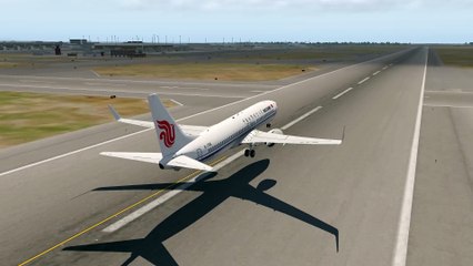 Marvelous Takeoff: Air China Boeing 737 at Leonardo da Vinci International Airport (FCO), Italy #fly