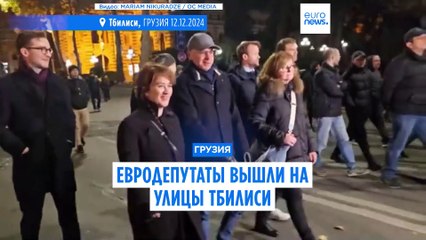 Евродепутаты вышли на улицы Тбилиси