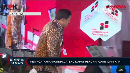 Peringatan Hakordia,  Jateng Dapat Penghargaan dari KPK