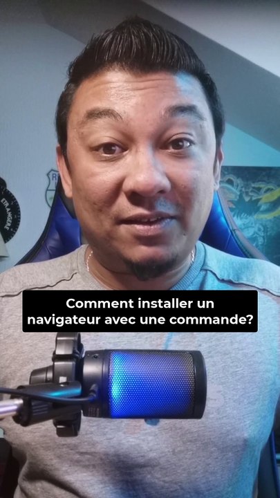 Comment installer un navigateur avec une commande?