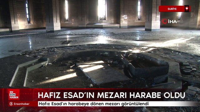 Hafız Esad'ın mezarı harabeye döndü