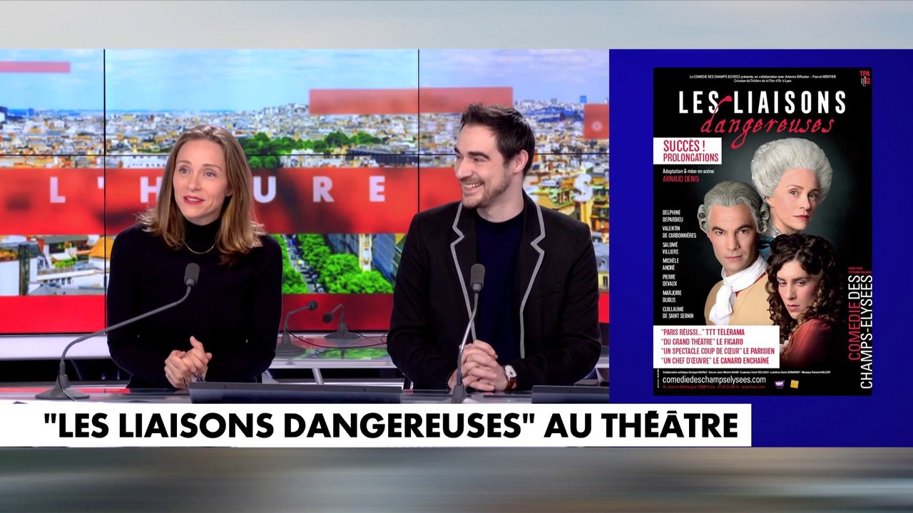 Delphine Depardieu et Arnaud Denis reviennent sur le succès de la pièce «Les liaisons dangereuses»