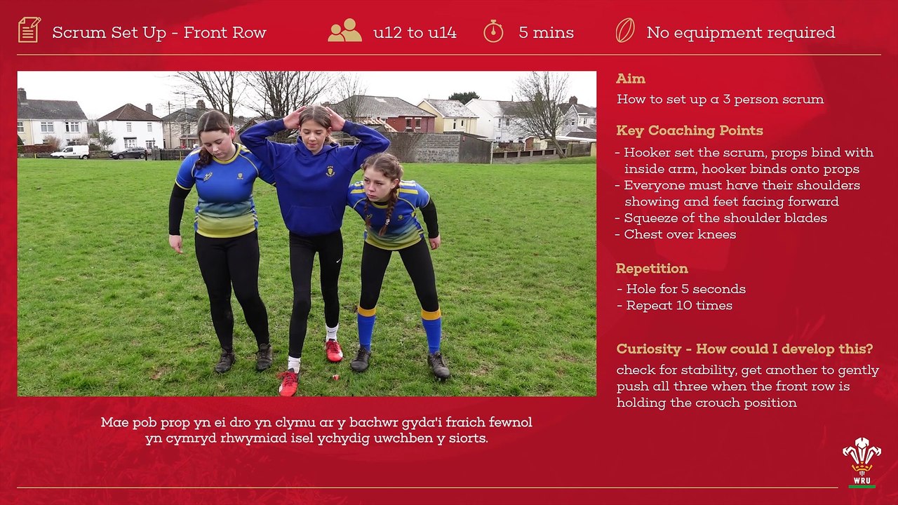 13 Scrum Set Up - Front Row