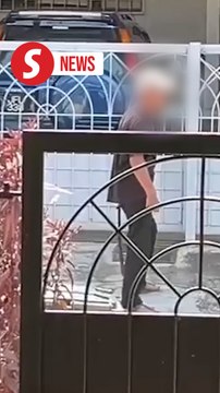 Parang-wielding 'wanderer' in Kluang nabbed again, this time over death threat to neighbour