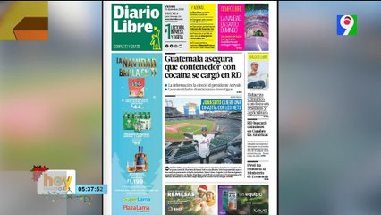 Titulares prensa dominicana viernes 13 de diciembre 2024 | Hoy Mismo