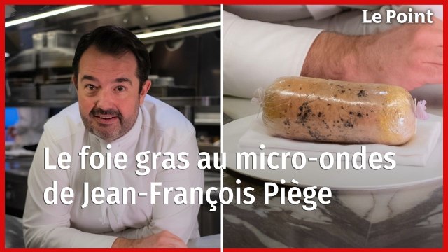 Les recettes de Jean-François Piège : le foie gras au micro-ondes