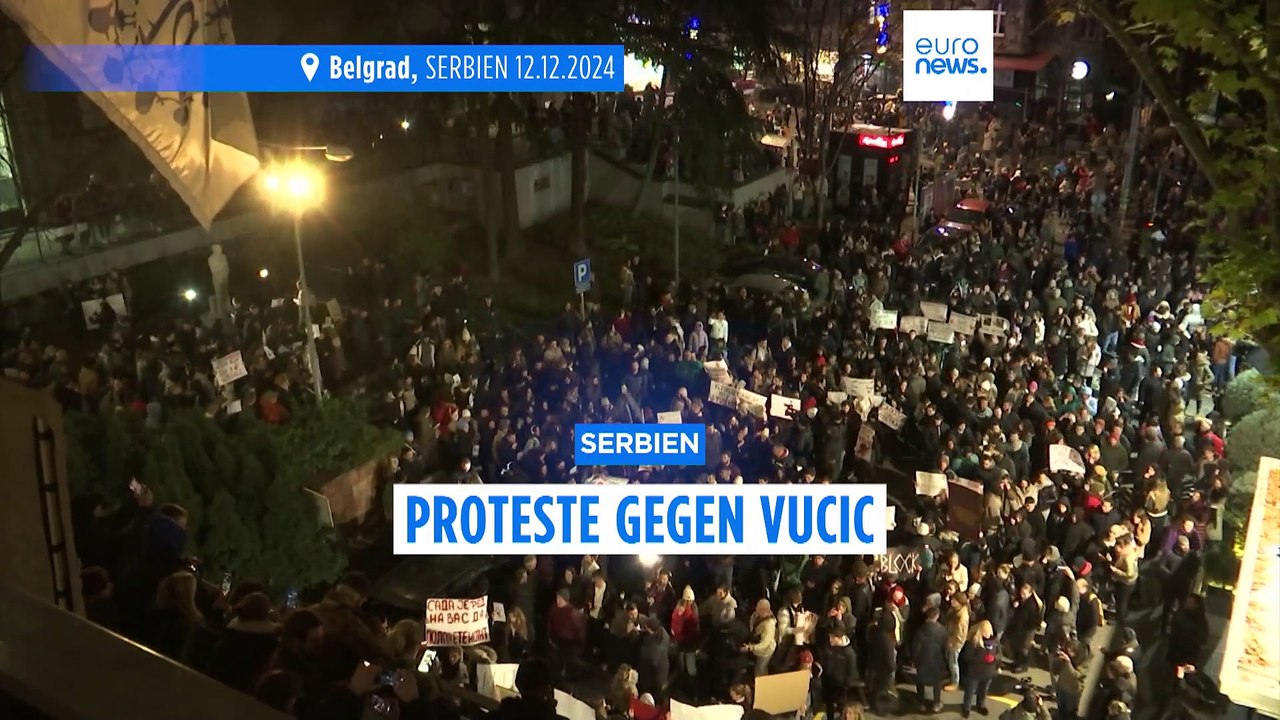Serbische Demonstranten: Wir sind nicht vom Westen bezahlt