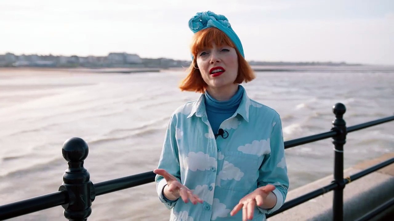 Amber Butchart in Margate, introducing the Design Museum's Splash!