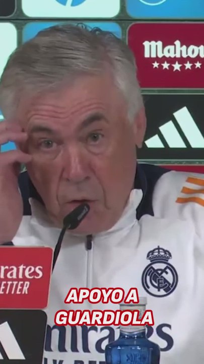 Ancelotti deja este speech en apoyo a Guardiola