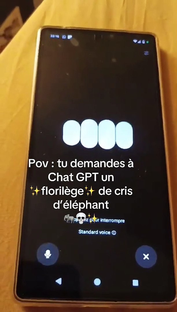Une conversation « normale » avec ChatGPT