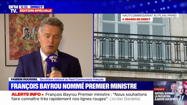 Fabien Roussel (PCF): Avant de parler de non-censure, il faut que le Premier ministre nommé s'engage à ne pas appliquer le 49.3