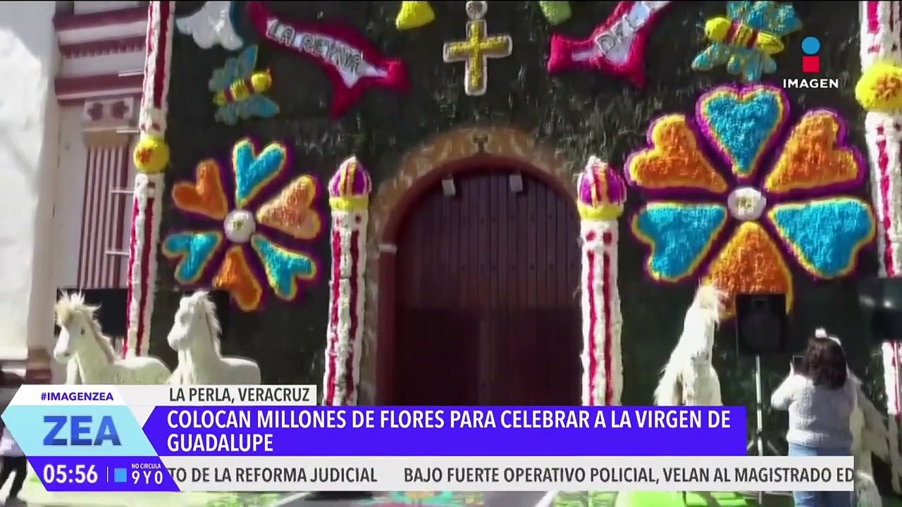 Colocan millones de flores en la parroquia de S...