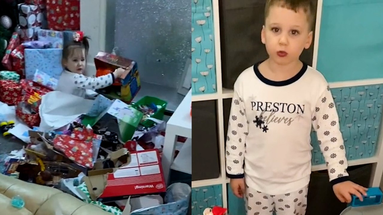 Mum in shock after coming downstairs on Christmas morning to find her children had opened ALL the Christmas presents before she woke up