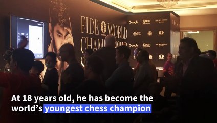India's Gukesh Dommaraju becomes world's youngest chess champion