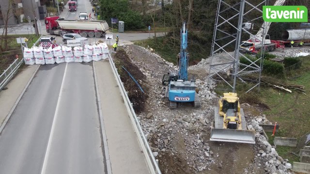 La démolition du pont reliant Tamines à Auvelais va commencer