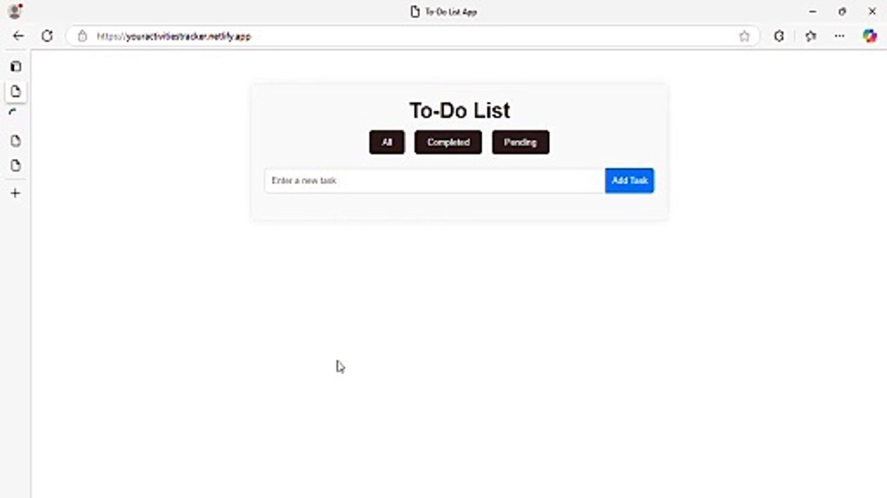To-Do List App Project